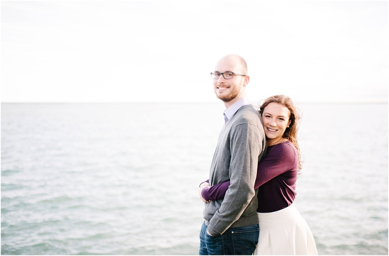 Riley + Megan Chicago Engagement Photography Lake Michigan Olive Park Chicago River Walk-16