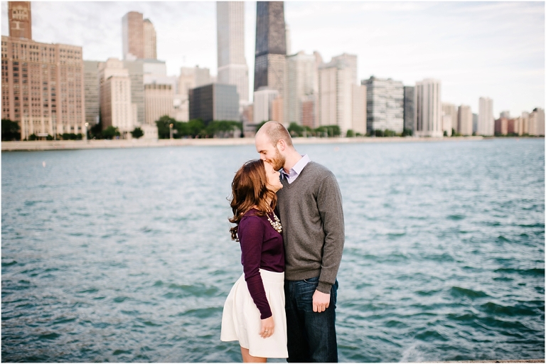 Riley + Megan Chicago Engagement Photography Lake Michigan Olive Park Chicago River Walk-2