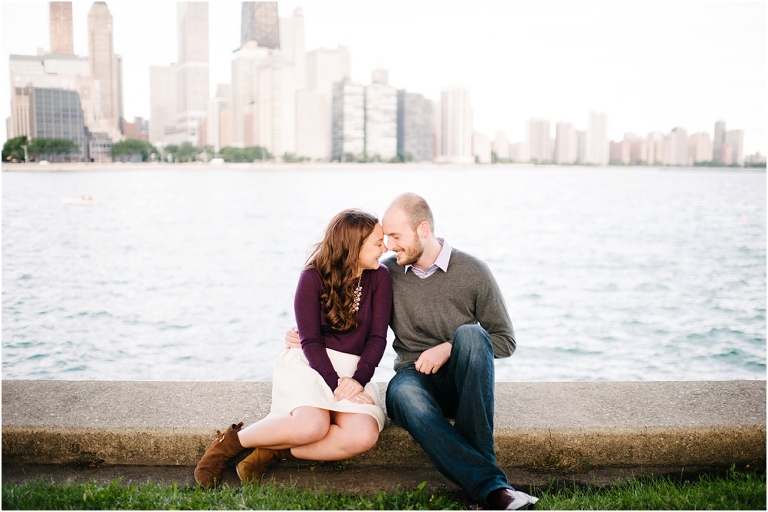Riley + Megan Chicago Engagement Photography Lake Michigan Olive Park Chicago River Walk-22