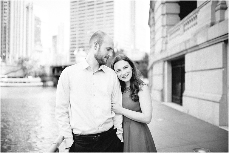 Riley + Megan Chicago Engagement Photography Lake Michigan Olive Park Chicago River Walk-59