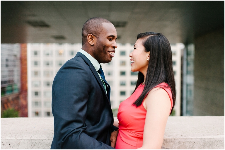 Patrick + Mimi Chicago Union Station Portraits Chicago Rooftop Architecture The Loop Portraits -120