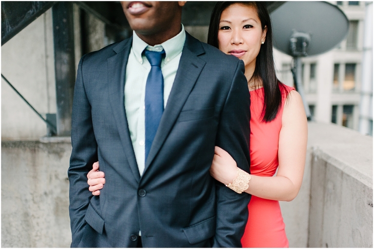 Patrick + Mimi Chicago Union Station Portraits Chicago Rooftop Architecture The Loop Portraits -127