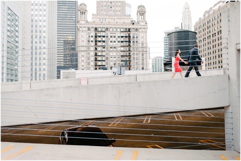 Patrick + Mimi Chicago Union Station Portraits Chicago Rooftop Architecture The Loop Portraits -136