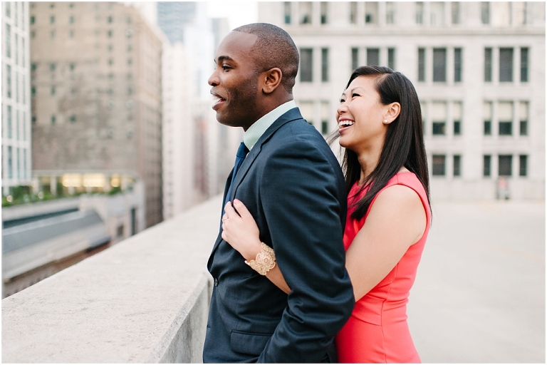 Patrick + Mimi Chicago Union Station Portraits Chicago Rooftop Architecture The Loop Portraits -143