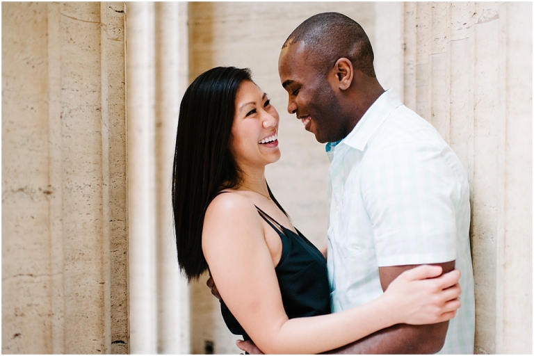Patrick + Mimi Chicago Union Station Portraits Chicago Rooftop Architecture The Loop Portraits -16