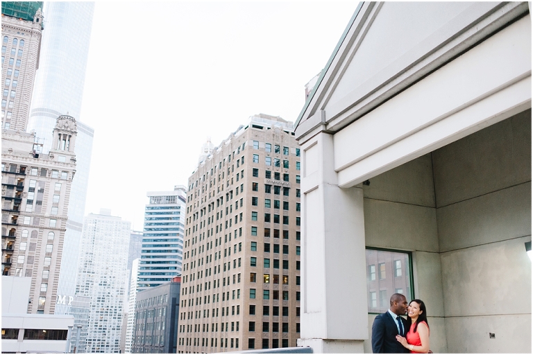 Patrick + Mimi Chicago Union Station Portraits Chicago Rooftop Architecture The Loop Portraits -164