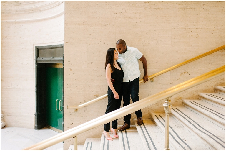 Patrick + Mimi Chicago Union Station Portraits Chicago Rooftop Architecture The Loop Portraits -39