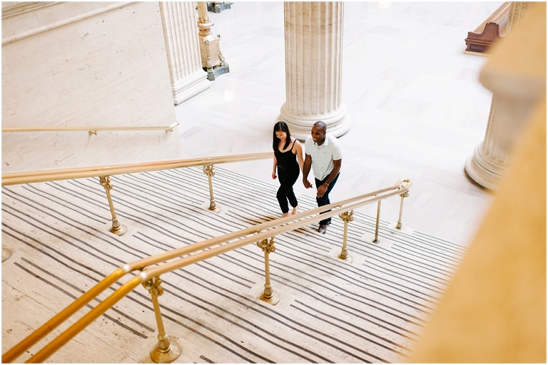 Patrick + Mimi Chicago Union Station Portraits Chicago Rooftop Architecture The Loop Portraits -41