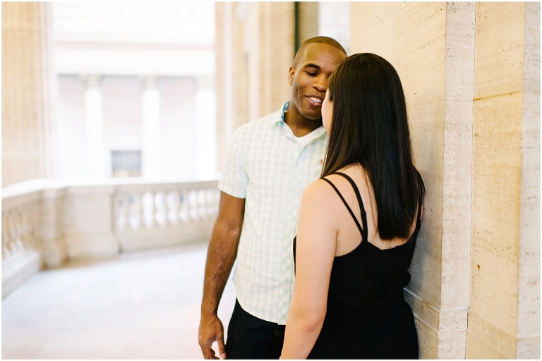 Patrick + Mimi Chicago Union Station Portraits Chicago Rooftop Architecture The Loop Portraits -52