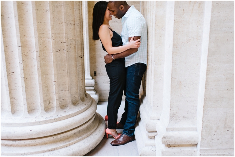 Patrick + Mimi Chicago Union Station Portraits Chicago Rooftop Architecture The Loop Portraits -9