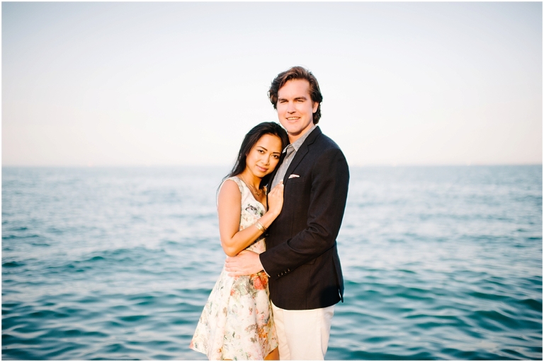 Dan + Pisey North Avenue Beach Chicago Engagement Photos Jasmine Nicole Photography -11