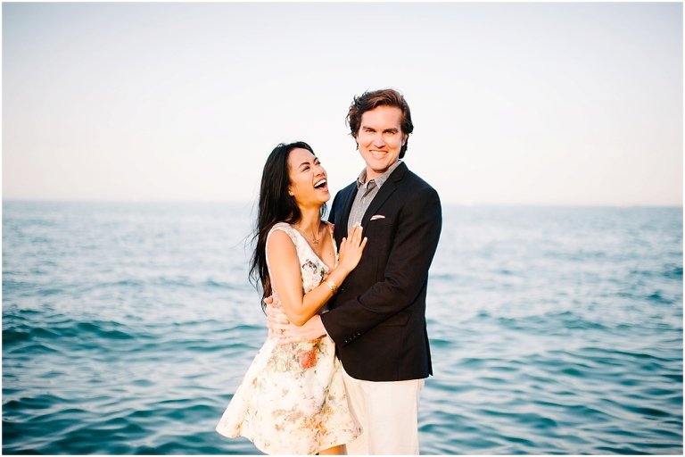 Dan + Pisey North Avenue Beach Chicago Engagement Photos Jasmine Nicole Photography -12