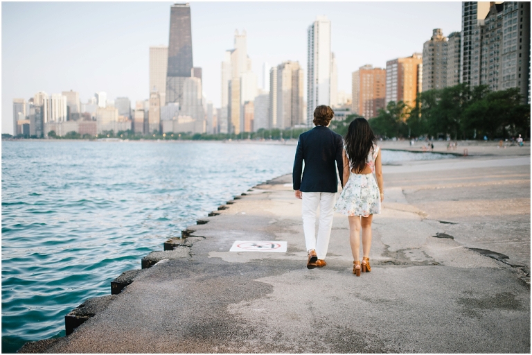 Dan + Pisey North Avenue Beach Chicago Engagement Photos Jasmine Nicole Photography -17