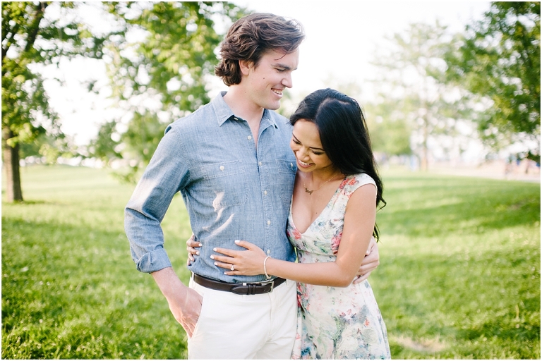Dan + Pisey North Avenue Beach Chicago Engagement Photos Jasmine Nicole Photography -2