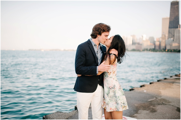 Dan + Pisey North Avenue Beach Chicago Engagement Photos Jasmine Nicole Photography -20