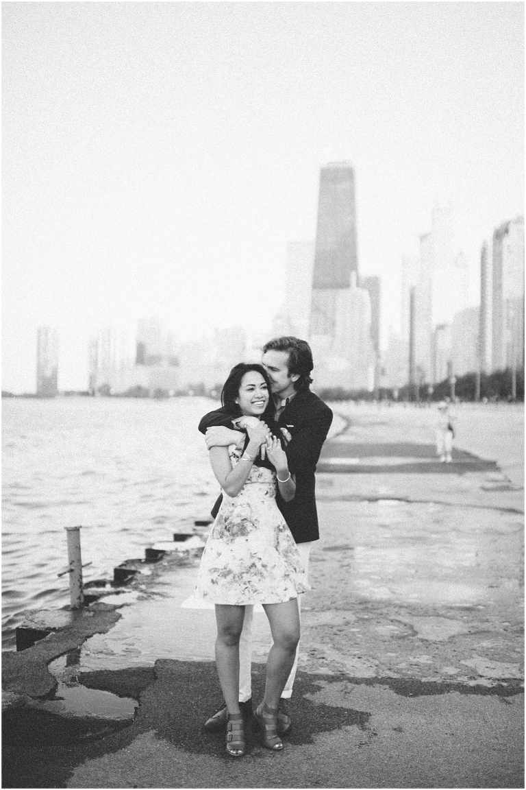 Dan + Pisey North Avenue Beach Chicago Engagement Photos Jasmine Nicole Photography -29