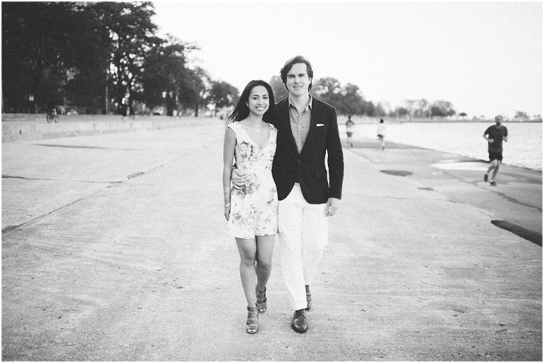 Dan + Pisey North Avenue Beach Chicago Engagement Photos Jasmine Nicole Photography -33