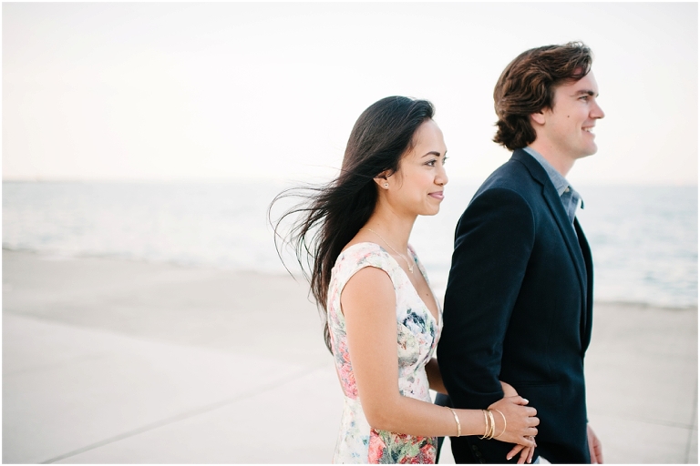 Dan + Pisey North Avenue Beach Chicago Engagement Photos Jasmine Nicole Photography -34
