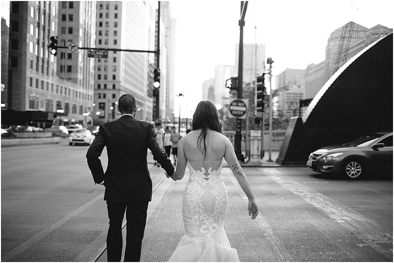 Valerie + Zachary Renaissance Hotel Chicago Wedding Photography Chicago River -122