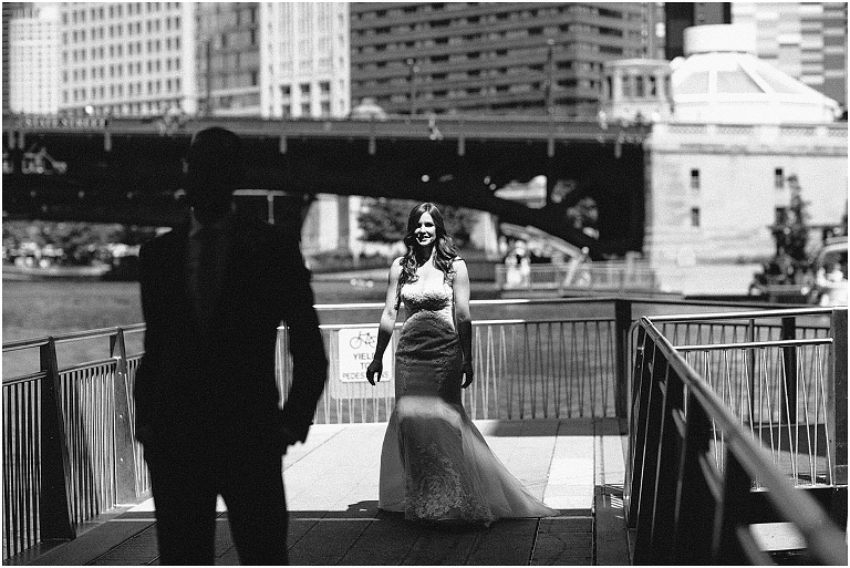 Valerie + Zachary Renaissance Hotel Chicago Wedding Photography Chicago River -27