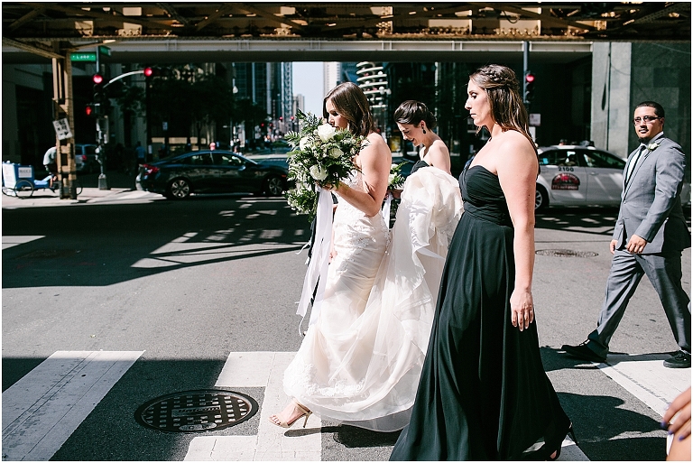 Valerie + Zachary Renaissance Hotel Chicago Wedding Photography Chicago River -59