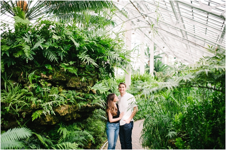 Christine + Nick Garfield Park Conservatory Engagement Photography Jasmine Nicole -10