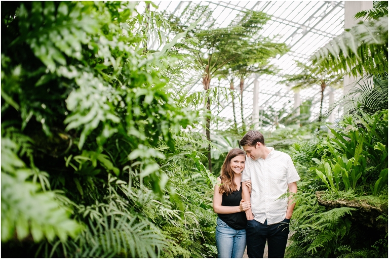 Christine + Nick Garfield Park Conservatory Engagement Photography Jasmine Nicole -4