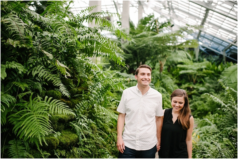 Christine + Nick Garfield Park Conservatory Engagement Photography Jasmine Nicole -7